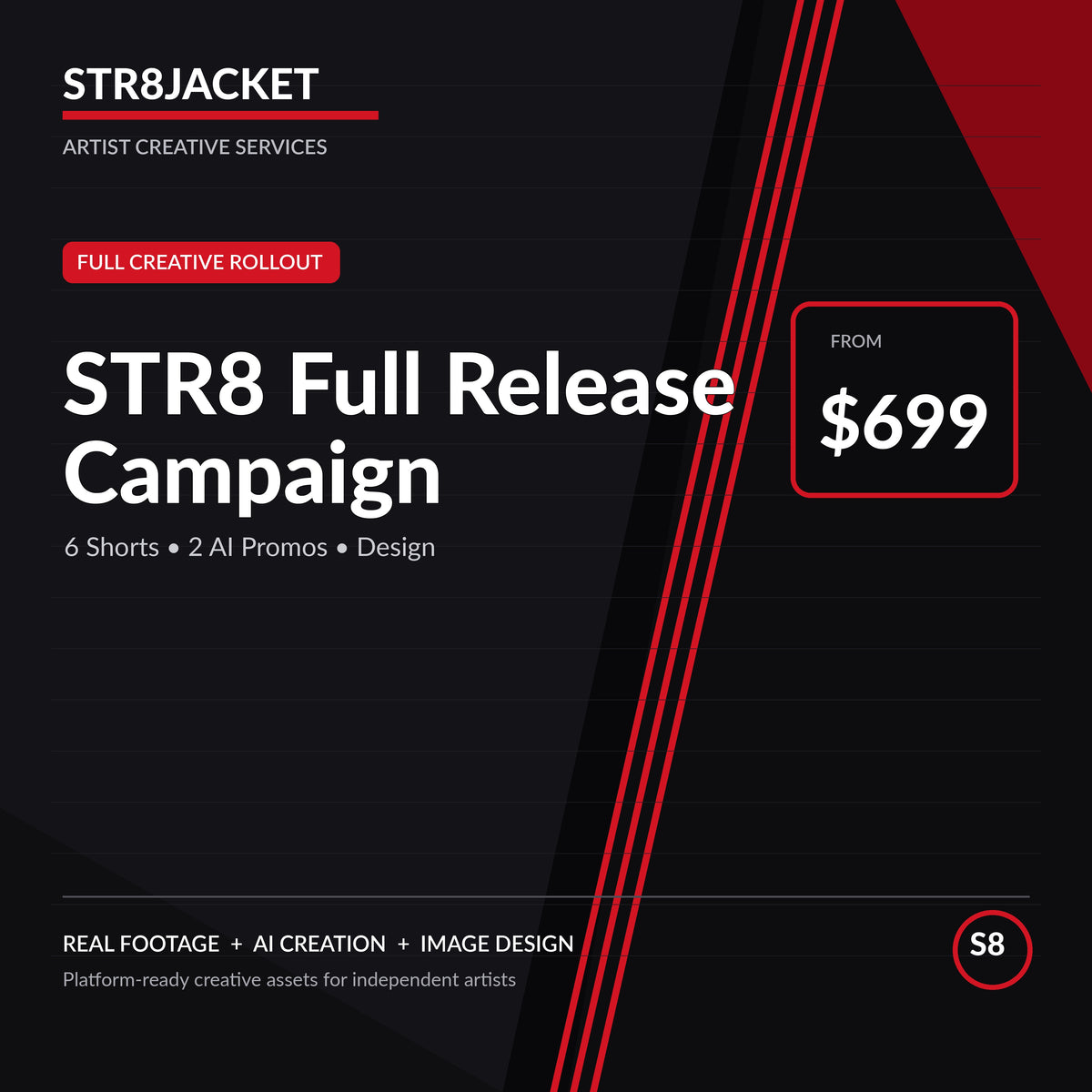 STR8 Full Release Campaign — STR8JACKET artist creative service